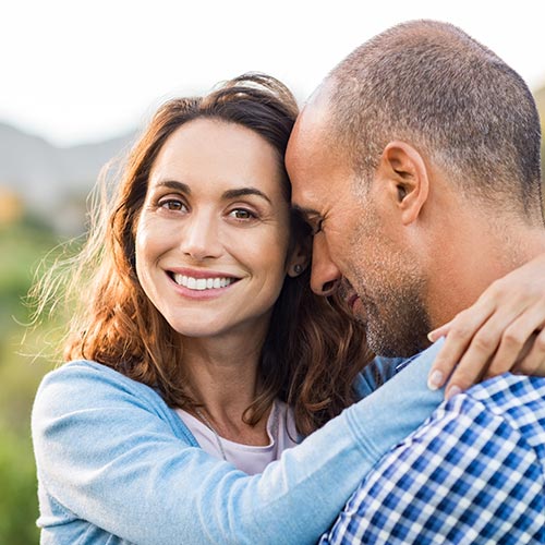 couple with white teeth